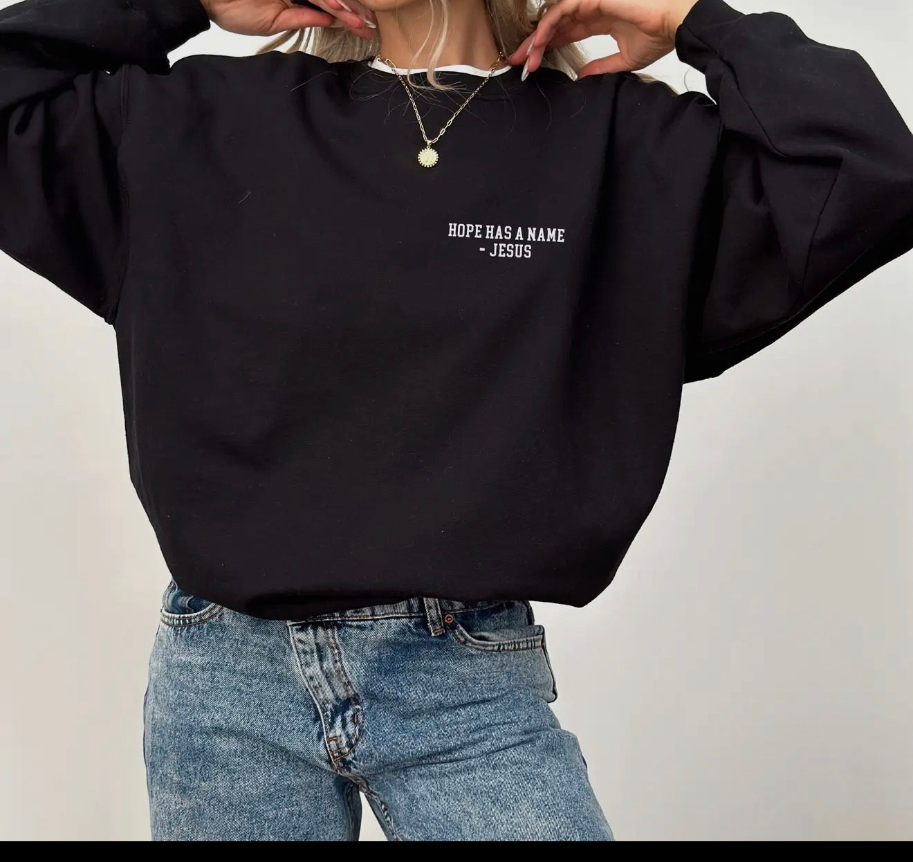 Hope as a Name - Jesus crewneck shirt